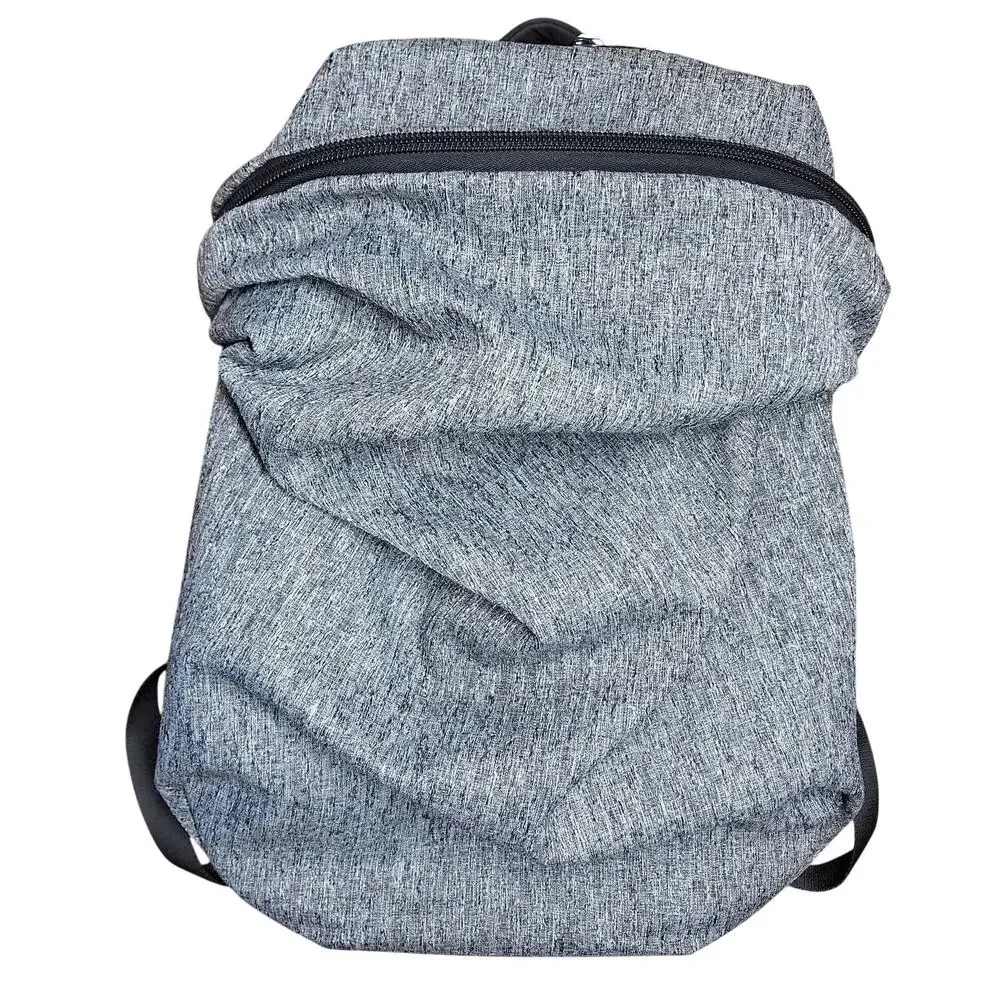Cote&Ciel Nile Basalt Eco Yarn Backpack | Manganite Gray black travel bag large